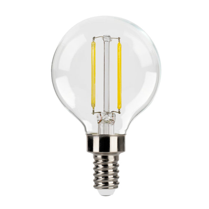 Halco 3G16.5-CL-FLED4-930-E12-D LED Filament G16.5 Lamp Candelabra E12 Base 3000K 2.7W 250Lm Clear 90 CRI 120V Dimmable (82643)