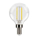 Halco 3G16.5-CL-FLED4-930-E12-D LED Filament G16.5 Lamp Candelabra E12 Base 3000K 2.7W 250Lm Clear 90 CRI 120V Dimmable (82643)