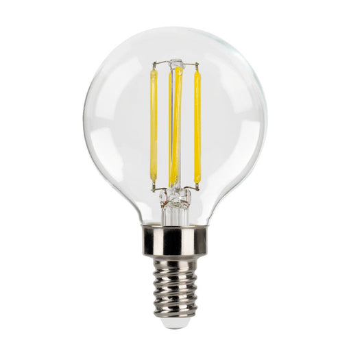Halco 4G16.5-CL-FLED4-930-E12-D-T24 LED Filament G16.5 Lamp Candelabra E12 Base 3000K 3.8W 350Lm Clear 90 CRI 120V Dimmable (82649)