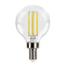 Halco 4G16.5-CL-FLED4-930-E12-D-T24 LED Filament G16.5 Lamp Candelabra E12 Base 3000K 3.8W 350Lm Clear 90 CRI 120V Dimmable (82649)