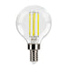 Halco 4G16.5-CL-FLED4-950-E12-D-T24 LED Filament G16.5 Lamp Candelabra E12 Base 5000K 3.8W 350Lm Clear 90 CRI 120V Dimmable (82650)