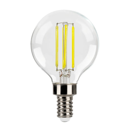 Halco 6G16.5-CL-FLED4-950-E12-D-T24 LED Filament G16.5 Lamp Candelabra E12 Base 5000K 5.5W 500Lm Clear 90 CRI 120V Dimmable (82656)