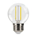 Halco 3G16.5-CL-FLED4-930-E26-D LED Filament G16.5 Lamp Medium E26 Base 3000K 2.7W 250Lm Clear 90 CRI 120V Dimmable (82661)
