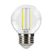 Halco 3G16.5-CL-FLED4-950-E26-D LED Filament G16.5 Lamp Medium E26 Base 5000K 2.7W 250Lm Clear 90 CRI 120V Dimmable (82662)