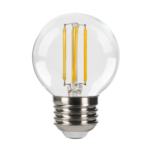Halco 6G16.5-CL-FLED4-927-E26-D-T24 LED Filament G16.5 Lamp Medium E26 Base 2700K 5.5W 500Lm Clear 90 CRI 120V Dimmable (82666)