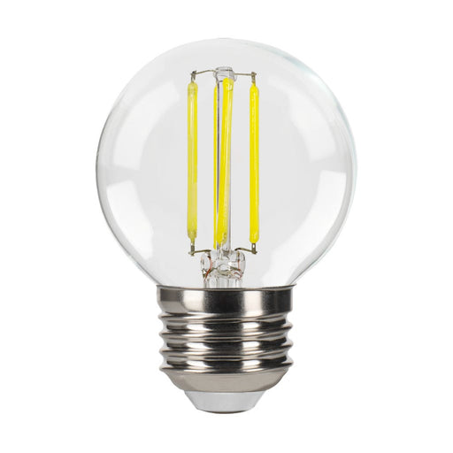 Halco 6G16.5-CL-FLED4-950-E26-D-T24 LED Filament G16.5 Lamp Medium E26 Base 5000K 5.5W 500Lm Clear 90 CRI 120V Dimmable (82668)