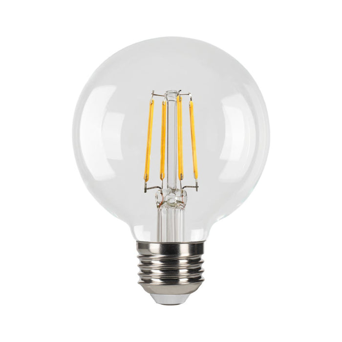 Halco 5G25-CL-FLED4-927-E26-D LED Filament G25 Lamp Medium E26 Base 2700K 5W 500Lm Clear 90 CRI 120V Dimmable (82669)