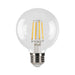 Halco 5G25-CL-FLED4-927-E26-D LED Filament G25 Lamp Medium E26 Base 2700K 5W 500Lm Clear 90 CRI 120V Dimmable (82669)