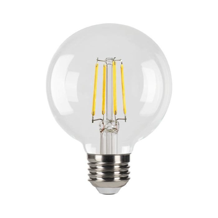 Halco 5G25-CL-FLED4-930-E26-D LED Filament G25 Lamp Medium E26 Base 3000K 5W 500Lm Clear 90 CRI 120V Dimmable (82670)