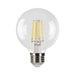 Halco 5G25-CL-FLED4-930-E26-D LED Filament G25 Lamp Medium E26 Base 3000K 5W 500Lm Clear 90 CRI 120V Dimmable (82670)