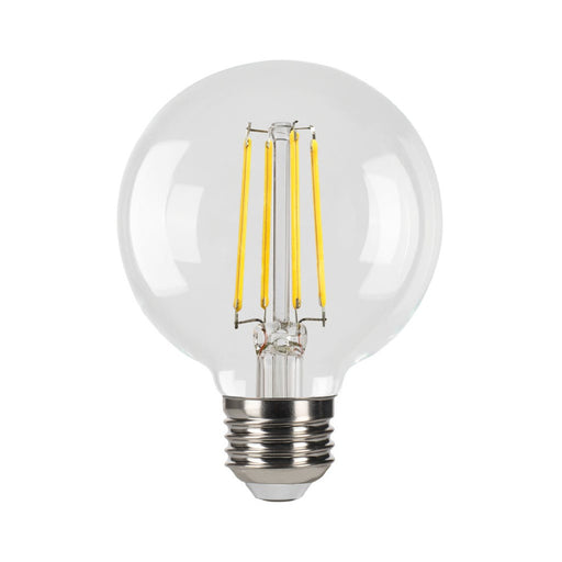 Halco 9G25-CL-FLED4-930-E26-D-T24 LED Filament G25 Lamp Medium E26 Base 3000K 9W 800Lm Clear 90 CRI 120V Dimmable (82676)