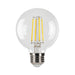 Halco 9G25-CL-FLED4-930-E26-D-T24 LED Filament G25 Lamp Medium E26 Base 3000K 9W 800Lm Clear 90 CRI 120V Dimmable (82676)