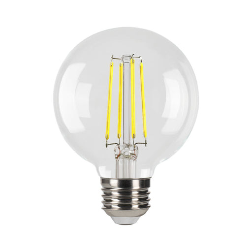 Halco 9G25-CL-FLED4-950-E26-D-T24 LED Filament G25 Lamp Medium E26 Base 5000K 9W 800Lm Clear 90 CRI 120V Dimmable (82677)