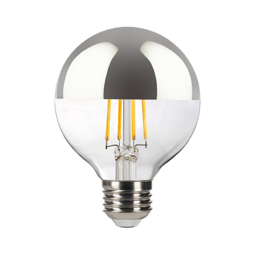 Halco 9G25-CL-FLED4-927-E26-D-SB LED Filament G25 Silver Bowl Lamp Medium E26 Base 2700K 8.8W 800Lm Clear 90 CRI 120V Dimmable (82712)