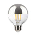 Halco 9G25-CL-FLED4-927-E26-D-SB LED Filament G25 Silver Bowl Lamp Medium E26 Base 2700K 8.8W 800Lm Clear 90 CRI 120V Dimmable (82712)