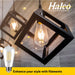 Halco 5ST19-CL-FLED4-927-E26-D LED Filament ST19 Lamp Medium E26 Base 2700K 5W 500Lm 90 CRI 120V Clear Dimmable (82690)