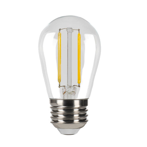 Halco 2S14-CL-FLED4-930-E26-D LED Filament S14 Lamp Medium E26 Base 3000K 2.2W 200Lm Clear 90 CRI 120V Dimmable (82682)