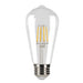 Halco 5ST19-CL-FLED4-927-E26-D LED Filament ST19 Lamp Medium E26 Base 2700K 5W 500Lm 90 CRI 120V Clear Dimmable (82690)