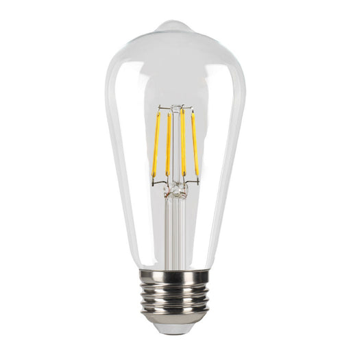Halco 5ST19-CL-FLED4-930-E26-D LED Filament ST19 Lamp Medium E26 Base 3000K 5W 500Lm 90 CRI 120V Clear Dimmable (82691)