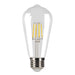 Halco 5ST19-CL-FLED4-930-E26-D LED Filament ST19 Lamp Medium E26 Base 3000K 5W 500Lm 90 CRI 120V Clear Dimmable (82691)
