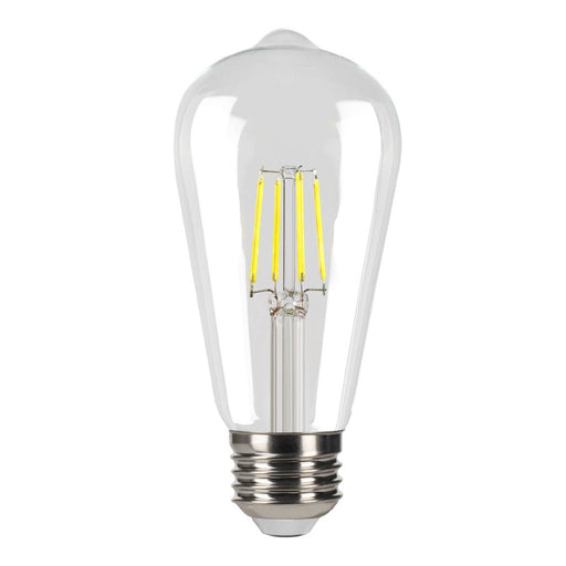 Halco 5ST19-CL-FLED4-950-E26-D LED Filament ST19 Lamp Medium E26 Base 5000K 5W 500Lm 90 CRI 120V Clear Dimmable (82692)
