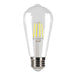Halco 5ST19-CL-FLED4-950-E26-D LED Filament ST19 Lamp Medium E26 Base 5000K 5W 500Lm 90 CRI 120V Clear Dimmable (82692)