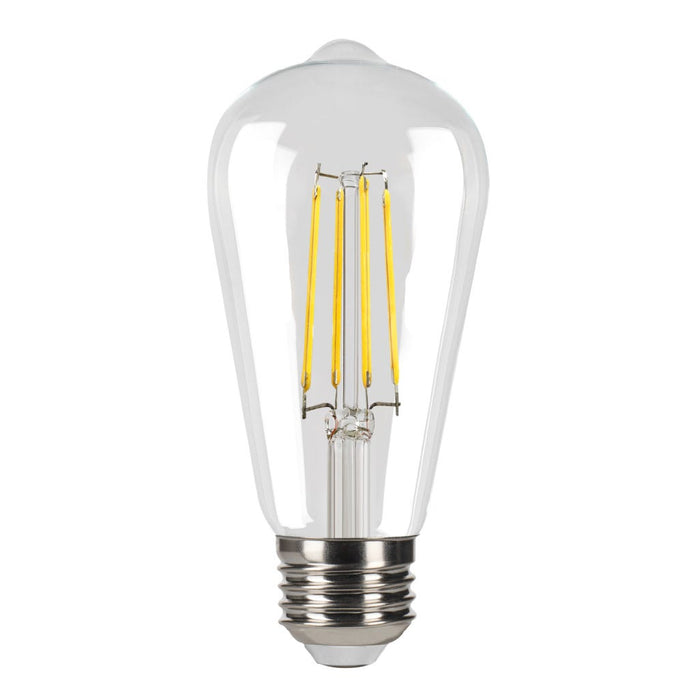 Halco 9ST19-CL-FLED4-930-E26-D-T24 LED Filament ST19 Lamp Medium E26 Base 3000K 9W 800Lm 90 CRI 120V Clear Dimmable (82694)