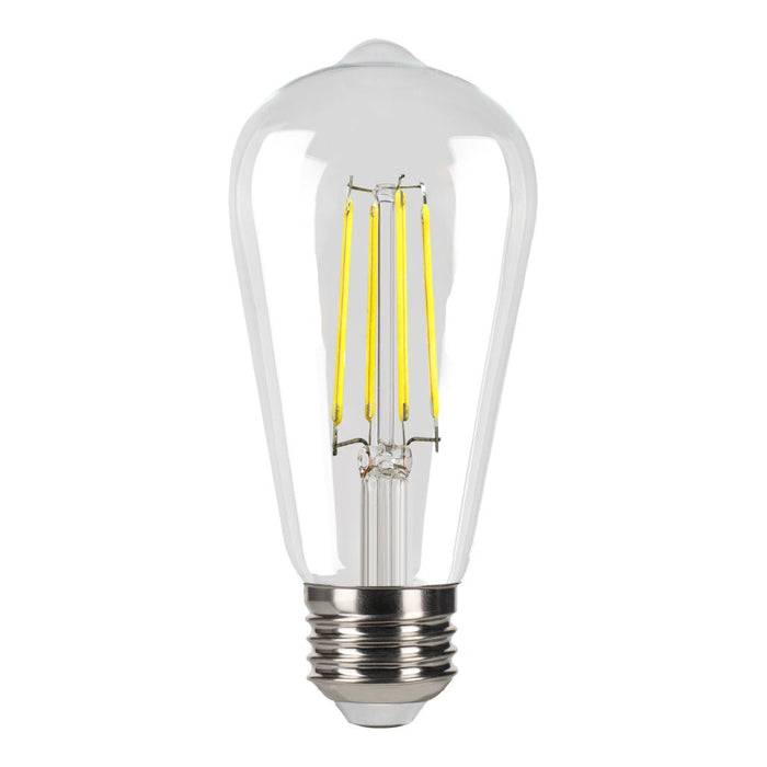 Halco 9ST19-CL-FLED4-950-E26-D-T24 LED Filament ST19 Lamp Medium E26 Base 5000K 9W 800Lm 90 CRI 120V Clear Dimmable (82695)