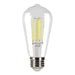 Halco 9ST19-CL-FLED4-950-E26-D-T24 LED Filament ST19 Lamp Medium E26 Base 5000K 9W 800Lm 90 CRI 120V Clear Dimmable (82695)