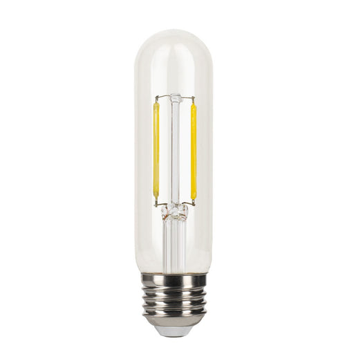 Halco 5T10-CL-FLED4-930-E26-D LED Filament T10 Lamp 5 Inch Medium E26 Base 3000K 5W 450Lm 90 CRI 120V Clear Dimmable (82700)