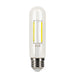 Halco 5T10-CL-FLED4-950-E26-D LED Filament T10 Lamp 5 Inch Medium E26 Base 5000K 5W 450Lm 90 CRI 120V Clear Dimmable (82701)