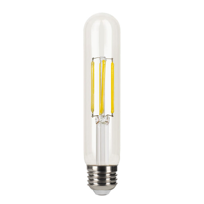 Halco 9T10-CL-FLED4-930-E26-D LED Filament T10 Lamp 6.5 Inch Medium E26 Base 3000K 8.8W 800Lm 90 CRI 120V Clear Dimmable (82703)