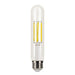Halco 9T10-CL-FLED4-930-E26-D LED Filament T10 Lamp 6.5 Inch Medium E26 Base 3000K 8.8W 800Lm 90 CRI 120V Clear Dimmable (82703)