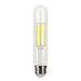 Halco 9T10-CL-FLED4-950-E26-D LED Filament T10 Lamp 6.5 Inch Medium E26 Base 5000K 8.8W 800Lm 90 CRI 120V Clear Dimmable (82704)
