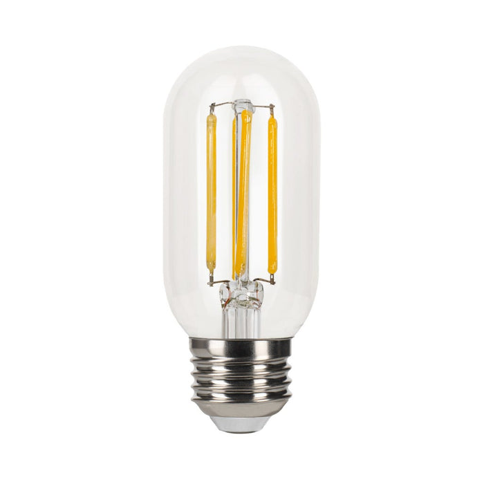 Halco 5T14-CL-FLED4-927-E26-D LED Filament T14 Lamp 4.25 Inch Medium E26 Base 2700K 5W 450Lm 90 CRI 120V Clear Dimmable (82705)