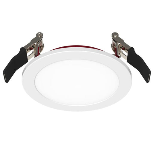 Halco FRSDL-4-CS-ST-120V Fire Rated 4 Inch Slim Downlight CCT Selectable 2700K/3000K/3500K/4000K/5000K 11W 900Lm Smooth Trim 120V Triac Dimming T24 (89202)