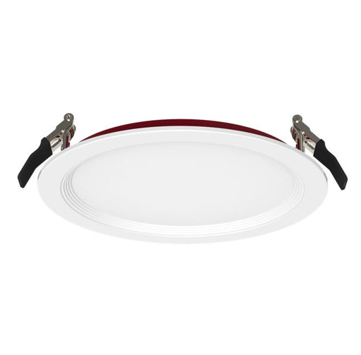 Halco FRSDL-8-CS-BT-120V Fire Rated 8 Inch Slim Downlight CCT Selectable 2700K/3000K/3500K/4000K/5000K 19W 1600Lm Baffle Trim 120V Triac Dimming T24 (89207)