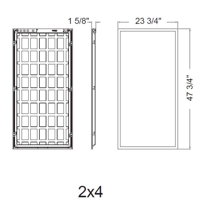 Halco FPLCR-24-LS-CS-UNV-EM 2X4 Flat Panel Controls Ready 3.5Mm Jack Lumen/CCT Selectable 3750Lm/4375Lm/5625Lm 3500K/4000K/5000K 120-277V 0-10V Dimming Emergency Battery Backup (90529)