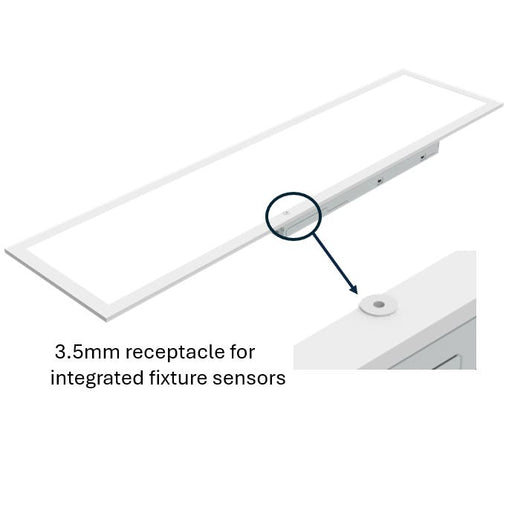Halco FPLCR-14-LS-CS-UNV-EM 1X4 Flat Panel Controls Ready 3.5Mm Jack Lumen/CCT Selectable 2500Lm/3125Lm/3750Lm 3500K/4000K/5000K 120-277V 0-10V Dimming Emergency Battery Backup (90527)