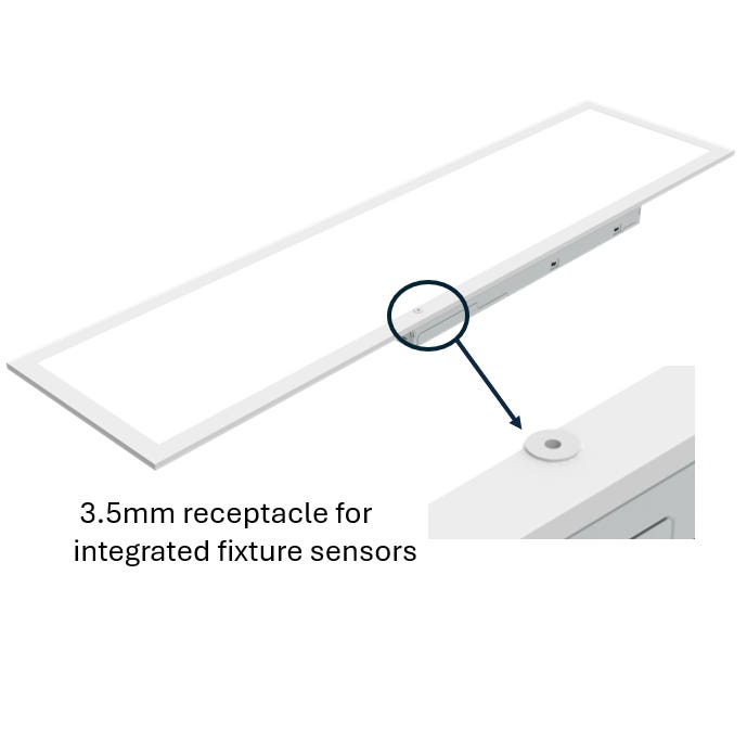 Halco FPLCR-14-LS-CS-UNV-EM 1X4 Flat Panel Controls Ready 3.5Mm Jack Lumen/CCT Selectable 2500Lm/3125Lm/3750Lm 3500K/4000K/5000K 120-277V 0-10V Dimming Emergency Battery Backup (90527)