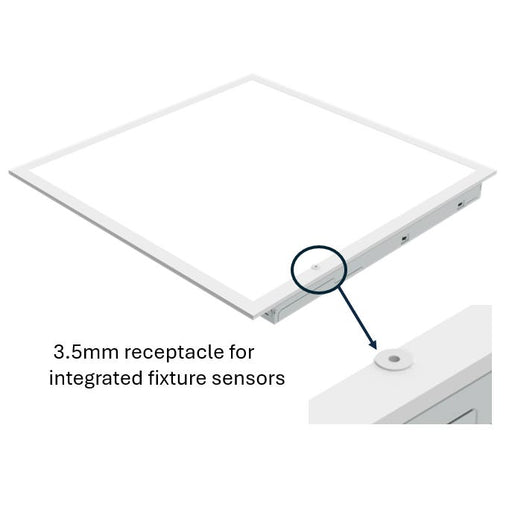Halco FPLCR-22-LS-CS-UNV-EM 2X2 Flat Panel Controls Ready 3.5Mm Jack Lumen/CCT Selectable 2500Lm/3750Lm/4375Lm 3500K/4000K/5000K 120-277V 0-10V Dimming Emergency Battery Backup (90528)
