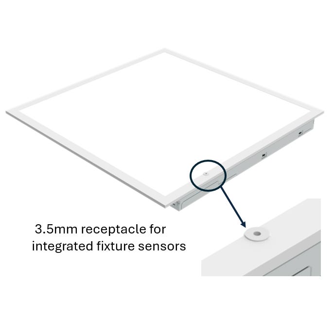 Halco FPLCR-22-LS-CS-UNV-EM 2X2 Flat Panel Controls Ready 3.5Mm Jack Lumen/CCT Selectable 2500Lm/3750Lm/4375Lm 3500K/4000K/5000K 120-277V 0-10V Dimming Emergency Battery Backup (90528)