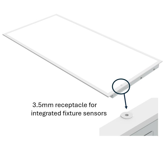 Halco FPLCR-24-LS-CS-UNV-EM 2X4 Flat Panel Controls Ready 3.5Mm Jack Lumen/CCT Selectable 3750Lm/4375Lm/5625Lm 3500K/4000K/5000K 120-277V 0-10V Dimming Emergency Battery Backup (90529)