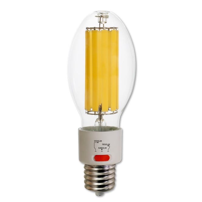 Halco HiLED45S-830-EX39 LED HID Filament ED28 Lamp Wattage Selectable 30W/38W/45W 3000K EX39 Base 80 CRI (84901)