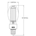 Halco HiLED45S-850-EX39 LED HID Filament ED28 Lamp Wattage Selectable 30W/38W/45W 5000K EX39 Base 80 CRI (84903)