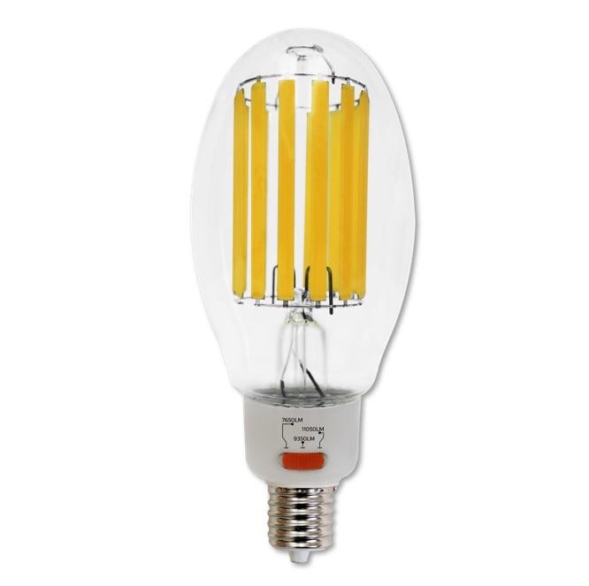Halco HiLED65S-830-EX39 LED HID Filament ED37 Lamp Wattage Selectable 45W/55W/65W 3000K EX39 Base 80 CRI (84904)