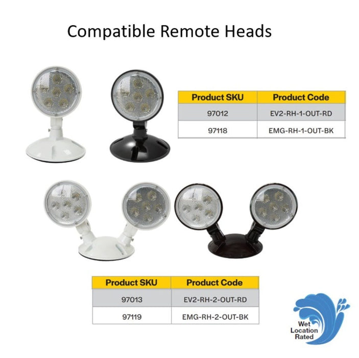 Halco EMG-HPEM-WH-RC Emergence Series High Performance Emergency Unit White Remote Capacity Self-Diagnostics (97128)