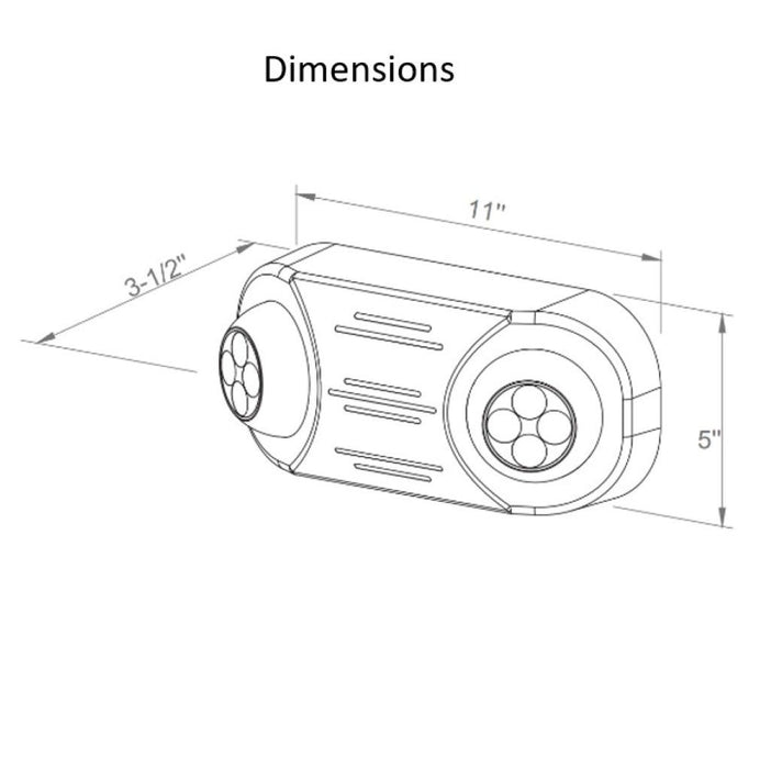Halco EMG-HPEM-WH-RC Emergence Series High Performance Emergency Unit White Remote Capacity Self-Diagnostics (97128)