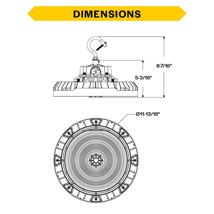 Halco HoverBay Round LED White Selectable High Bay 