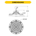 Halco HoverBay Round LED White Selectable High Bay 
